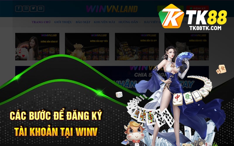 Các bước để đăng ký tài khoản tại Winvn